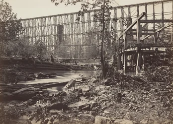 Puente de caballetes en Whiteside