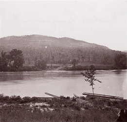 Vista del río Tennessee, ca. 1864