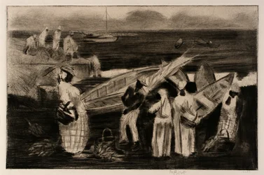 Barcos y nativos