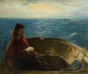 Niña en un bote