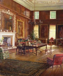 Interior de la sala de estado, Casa del Gobernador, Hospital Real, Chelsea, 1922