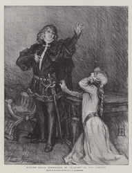 Madame Sarah Bernhardt en Hamlet en el Adelphi