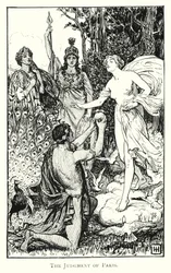 Odisea: El juicio de Paris (grabado)