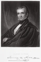 James Knox Polk, grabado por Henry Bryan Hall (1808-84)