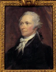 Retrato de Alexander Hamilton (1757-1804), Secretario del Tesoro de los Estados Unidos. Pintura de George Healy (1808-1894) siglo XIX