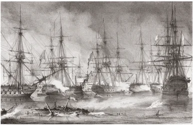 La Batalla Naval de Navarino el 20 de octubre de 1827, 1828