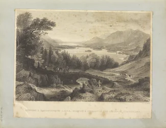 Lagos Derwent y Bassenthwaite, - Keswick y Skiddaw en la Distancia, Cumberland