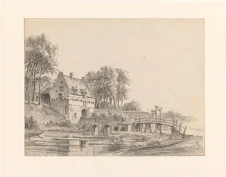 Vista de la puerta del castillo de Buren
