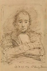 Benjamin Disraeli, esbozado en una cena de la Royal Academy