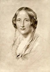 Elizabeth Gaskell, novelista británica del siglo XIX, 1910