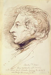 Retrato de Charles Dickens (1812-70)