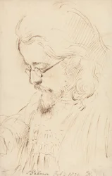 Retrato de Samuel Palmer, Cabeza y hombros