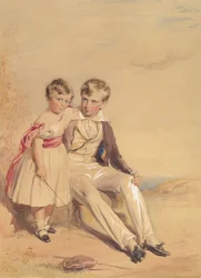 Retrato de dos niños, 1837