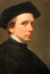 Retrato del artista Autorretrato, 1853-55