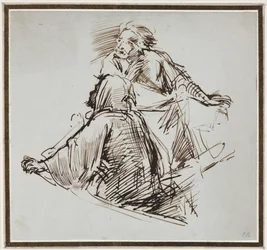 Dos figuras masculinas, c. 1829