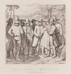 Campesinos conversando, Múnich, c.1821