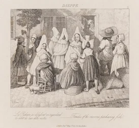 Mujeres Comprando Pescado, Dieppe, c.1821
