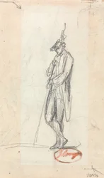 Una figura masculina de pie