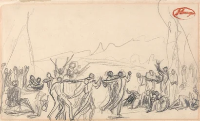 Escena bacanal (posiblemente antediluviana)