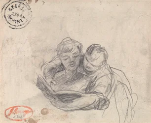 Pareja leyendo un libro
