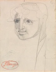 Cabeza de una niña