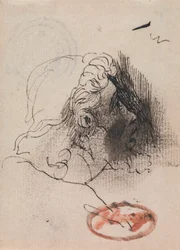 Cabeza de hombre de perfil