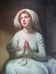 Lady Hamilton rezando