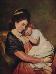 Sra. Johnstone y su hijo, 1775-1780, c1915