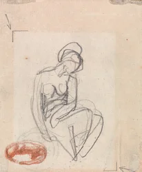 Desnudo femenino sentado