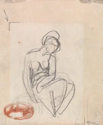 Desnudo femenino sentado
