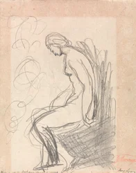Mujer desnuda sentada (Hygeia at Doctor Graham