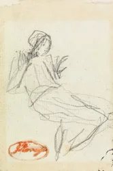 Campesina sentada