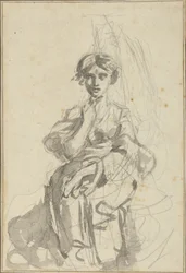 Figura femenina sentada