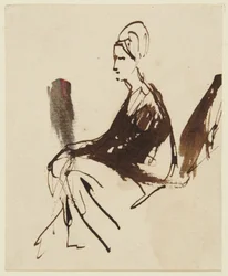 Figura femenina sentada