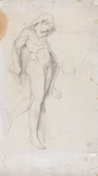Desnudo masculino de pie