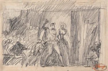 La escena del banquete