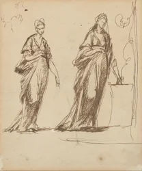Dos figuras femeninas