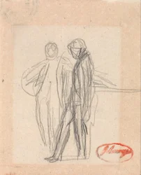 Dos figuras de pie