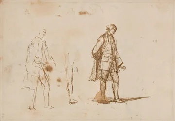 Dos estudios de una figura masculina