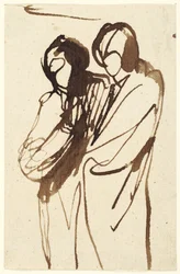 Dos figuras de pie