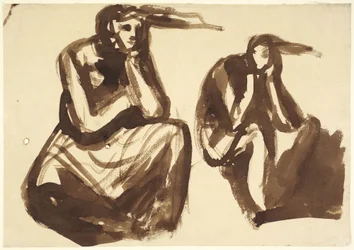 Dos estudios de Medea contemplando el asesinato de sus hijos