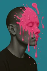 Glossed Over, 2025 (acrílico sobre lienzo)