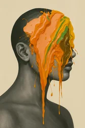 Golden Noise, 2025 (acrílico sobre lienzo)