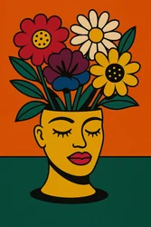 Grow Through It, 2025 (acrílico sobre lienzo)