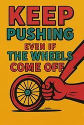 Push Through Anyway, 2025 (acrílico sobre lienzo)