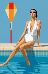 She Owns the Silence, 2025 (acrílico sobre lienzo)