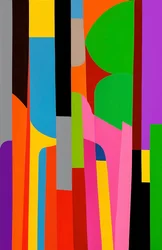 Shifting Perspectives, 2025 (acrílico sobre lienzo)