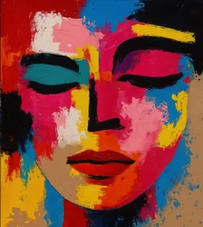 Frecuencias enredadas, 2025 (acrílico sobre lienzo)