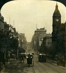 Ciudades del sur soleado, Melbourne, Victoria, Australia