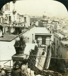 Desde las colinas de Nápoles, Italia, c1909